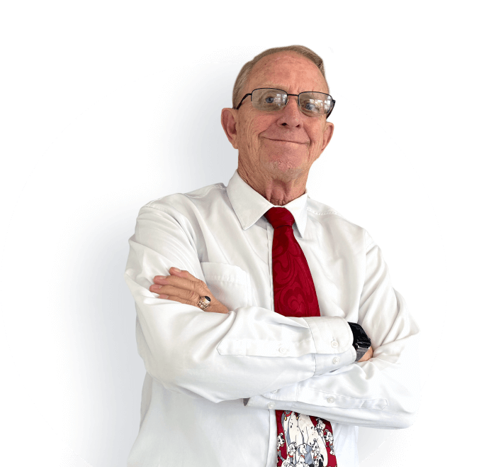 Happy woman with notebook and pen